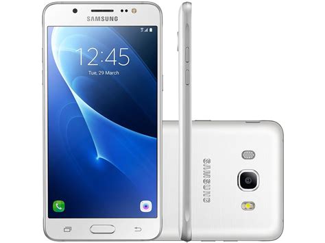 Smartphone Samsung Galaxy J7 Metal 16GB Branco Dual Chip 4G Câm 13MP