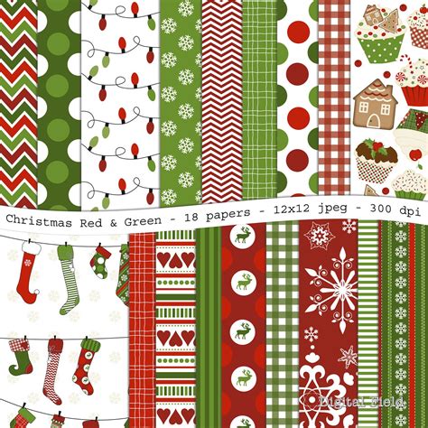 Christmas Scrapbook Paper Free Printable For - Diverse Hobbyist Digest