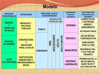 Modelo De Abordaje De La Promocion De La Salud En El Per Ppt