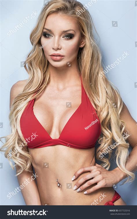 Attractive Sexy Blonde Caucasian Woman Posing Stock Photo Shutterstock