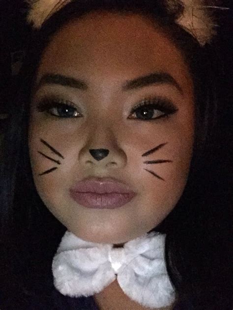 Simple rabbit makeup for Darren's Halloween party | Cat halloween ...