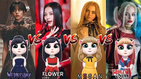 My Talking Angela 2 Cosplay Wednesday Addams Vs M3gan Doll Vs