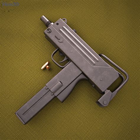 Ingram MAC-10 3D model - Weapon on Hum3D