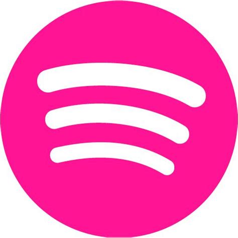 Deep Pink Spotify Icon Free Deep Pink Site Logo Icons