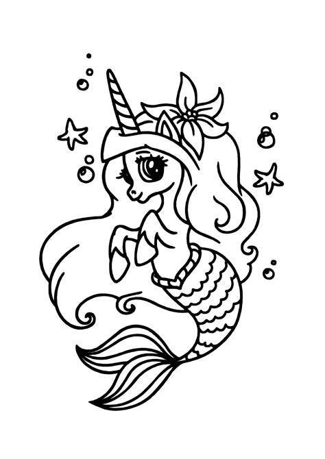 Sereia E Unicornio Para Colorir Dibujos Faciles Lindos Sexiz Pix