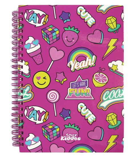 Smily Kiddos Smily A5 Lined Notebook Pinkset Of Six Kids