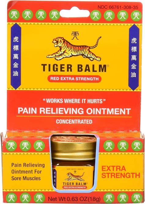 Amazon Tiger Balm Pain Relieving Red Extra Strength G Relief