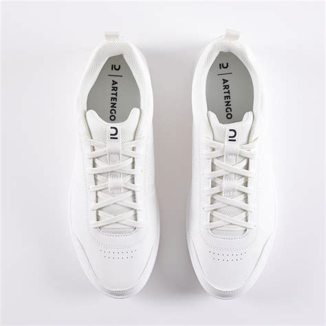 Mens Multi Court Tennis Shoes Essential White Magnolia Artengo