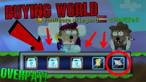 Growtopia Buying Trade World 50000 Wls Youtube