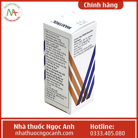 Thuốc Maxitrol 5ml có nhỏ mũi được không, giá bao nhiêu, mua ở đâu