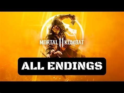 Mortal Kombat 11 All Endings (Including All Downloadable Content ...