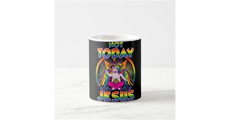 Baphomet Sigil Not Today Jesus Satanic Unicorn Coffee Mug Zazzle