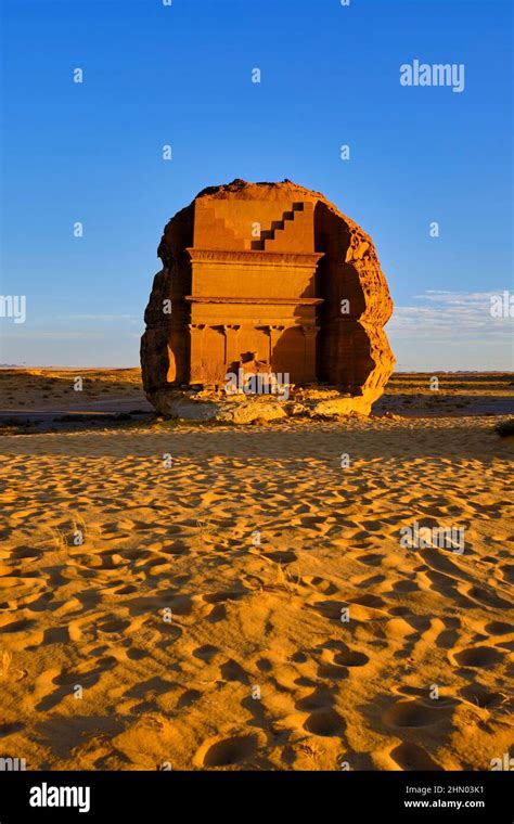 Saudi Arabia Al Madinah Region Alula Or Al Ula Nabatean Tomb In