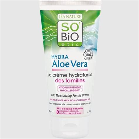 So Bio Etic Cr Me Hydratante Hydra Aloe Vera Pour Les Familles