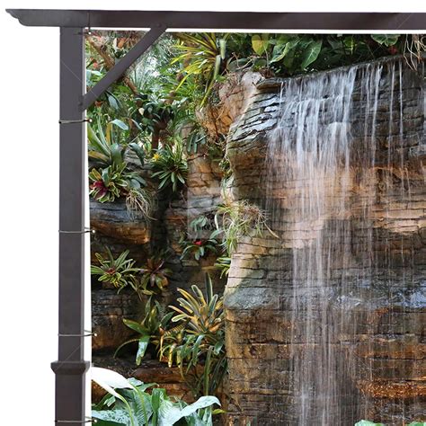 Tropical Garden And Waterfall Patio And Gazebo Screen