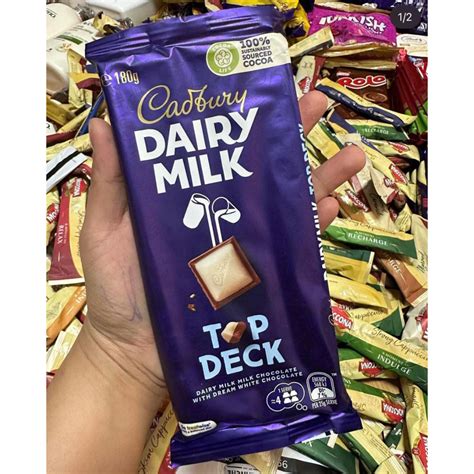 Cadbury Dairy Milk Top Deck Chocolate Bar Shopee Philippines