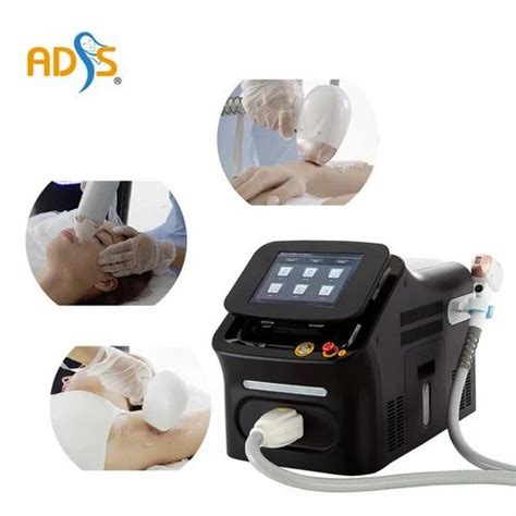 Black Adss Portable Diode Laser Hair Removal Machine For Clinic