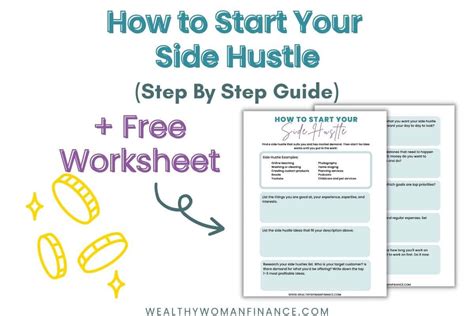 How To Start A Side Hustle Today Step By Step Guide Planning Sheet