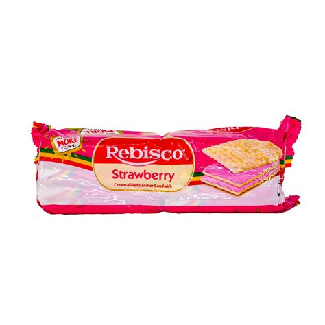 Rebisco Strawberry Cream Filled Crackers 32g X 10’s Palengke Thailand Filipino Asian Grocery