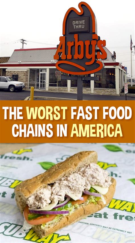 The Worst Fast Food Chains In America Food Easy Food To Make Fast