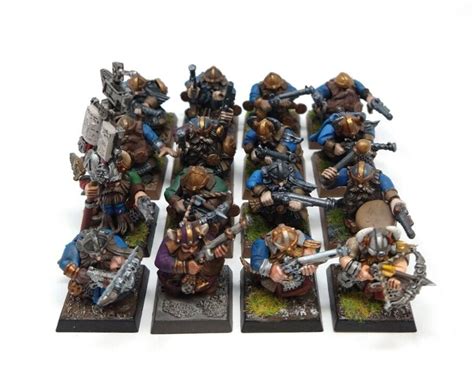 Warhammer Fantasy Dwarf Battalion 33x Warriors 16x Thunderers