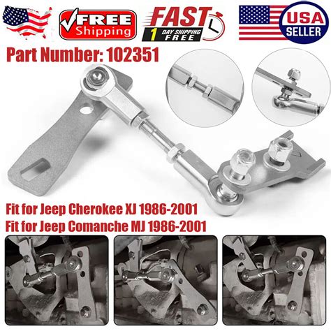 Tavaski Transfer Case Linkage Kit Fit For Jeep Cherokee XJ MJ 1986 2001