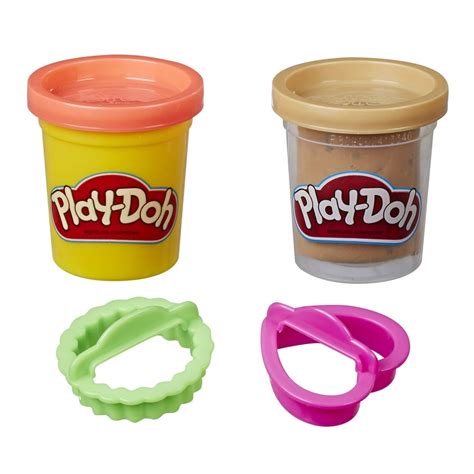 Play-Doh Chocolate Chip Cookie Canister Play Set, 2 Cans (4 oz ...