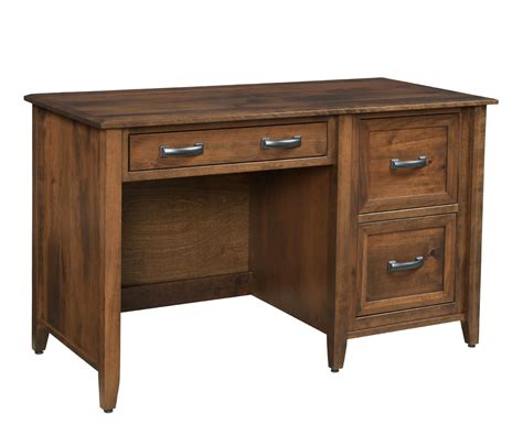 Ventura Single Pedestal Desk Amish Furniture Haus