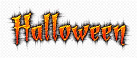 PNG Spooky Halloween Typography Text Logo Citypng