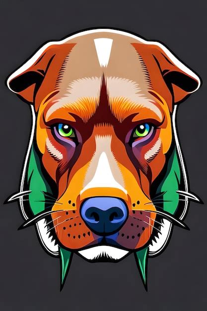 Premium Ai Image Pitbull Dog T Shirt Design