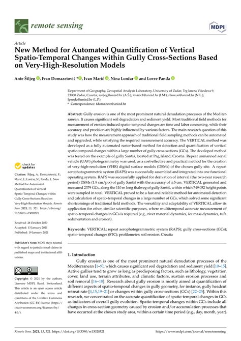 PDF New Method For Automated Quantification Of Vertical Spatio