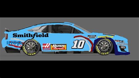 Paint Scheme Concept Aric Almirola Smithfield Throwback