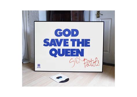 Sex Pistols God Save The Queen A M Promotional Poster Garage Goth Punk Clash Black Flag Dead