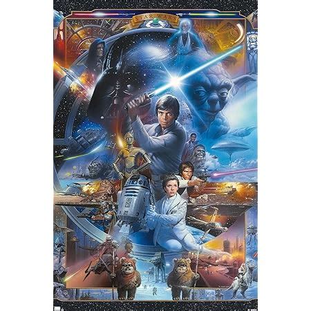 Amazon Trends International Star Wars Saga Character Collage