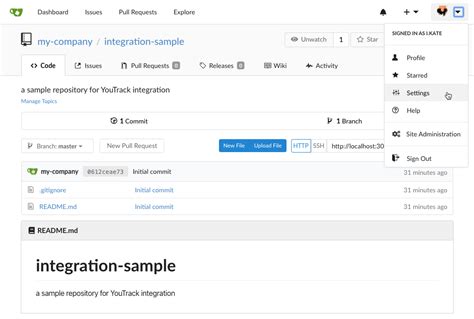 Gitea Integration Youtrack Cloud Documentation