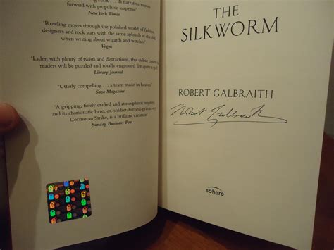 The Cuckoo S Calling And The Silkworm Signed Hottest Books In Years