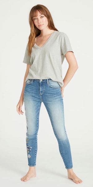 Driftwood Jackie High Rise X Bluebell Fleur Medium Wash The Good Life Boutique