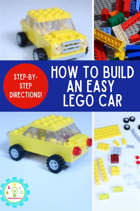 How To Build An Easy Lego Car Step By Step Directions Artofit