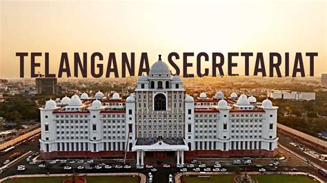 Telangana Secretariat Exclusive Drone Visuals Dr B R Ambedkar