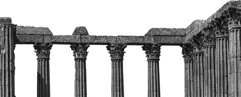 Download Ancient Corinthian Columns Sky Background