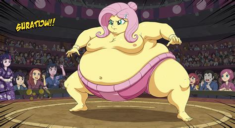 Fluttershy (EQG) Sumo Wrestler (AI) 7 by SailorReiMars on DeviantArt