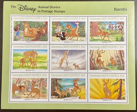 Grenada Grenadines Disney Bambi Sheet Of X Inches