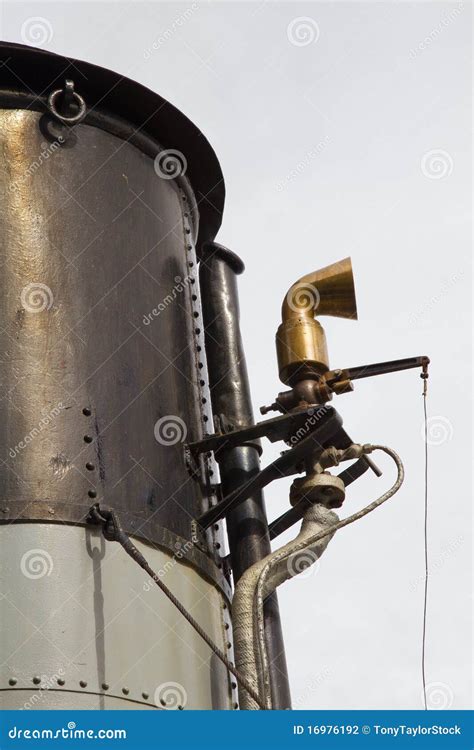 Funnel And Whistle From A Steamship Stock Photo Image Of Exhaust