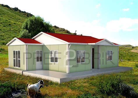 Trabzon Prefabrik Ev Fiyatları 70m² Tek Katlı Prefabrik Ev