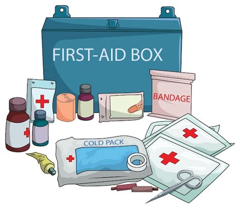 Premium Vector First Aid Box And Medicine Around It