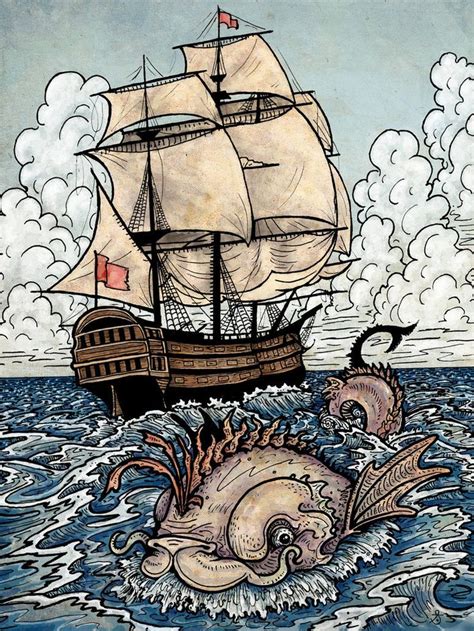 SackofWetRabbits's deviantART Gallery | Sea art, Sea serpent, Nautical ...