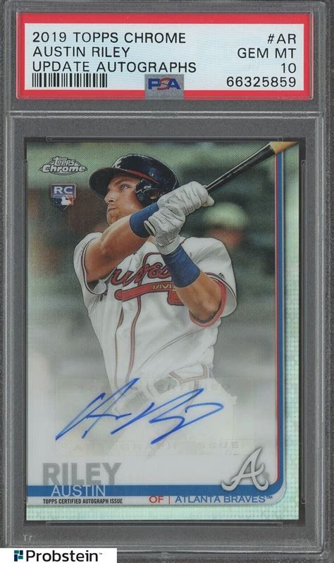 Austin Riley Topps Chrome Update Cua Ar Autographs Price Guide