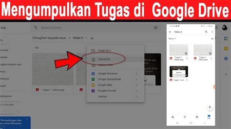 Cara Mengumpulkan Tugas Di Google Drive Melalui HP Laptop Atau