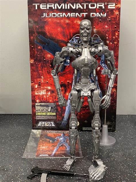 絕版 1 6 新世紀合金 Terminator 2 Judgment Day T 800 Endo Skeleton 興趣及遊戲 玩具