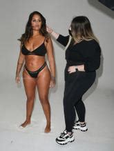 Malin Andersson Showing Off Her Curves Wearing Versace Bikini In A Studio Photoshoot London
